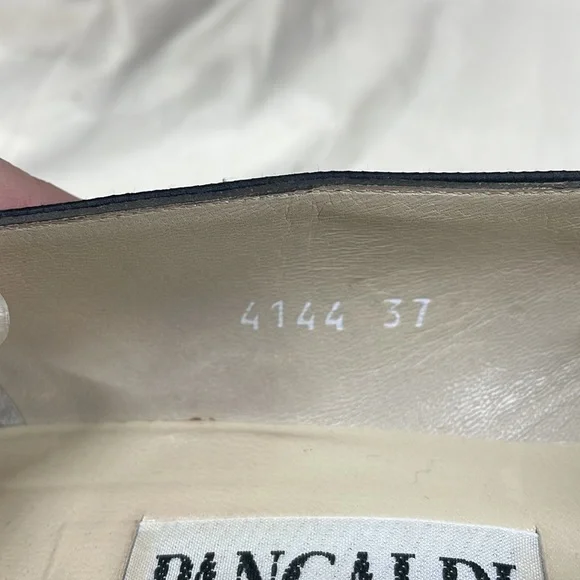 Pancaldi suede satin vintage pumps made in Italy size 37 - Picture 8 of 9